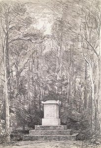 Cenotaph to Sir Joshua Reynolds at Coleorton Hall, Leicestershire, 1823