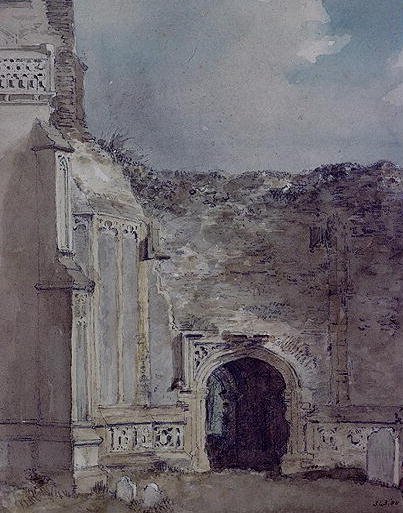 East Bergholt Church: North Archway of the Ruined Tower