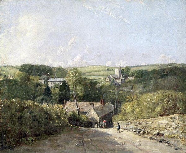 A View of Osmington Village with the Church and Vicarage, 1816