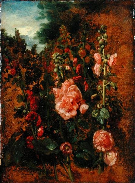 Study of Hollyhocks, c.1826