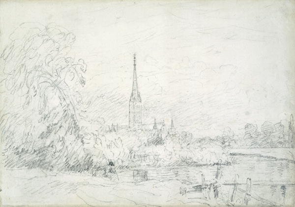 Salisbury Cathedral from the North West, 1829