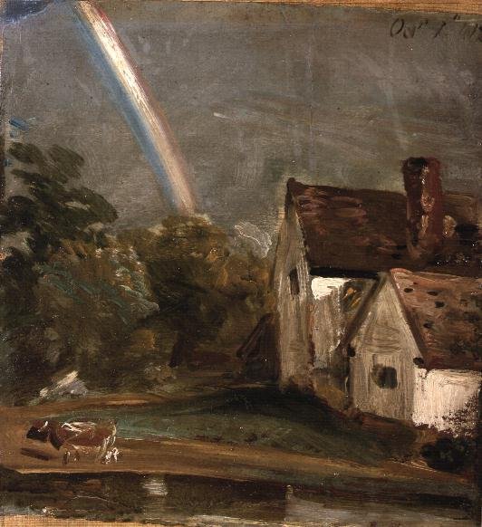 Willy Lott's House with a Rainbow, dated October 1st, 1812