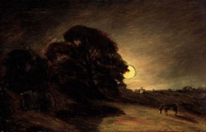 Edge Of A Heath By Moonlight