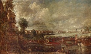 The Opening of Waterloo Bridge seen from Whitehall Stairs, June 18th 1817