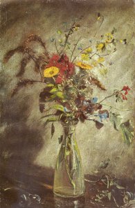 Flowers in a glass vase