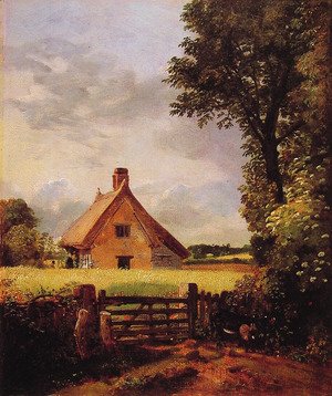 John Constable - A Cottage in a Cornfield, 1817